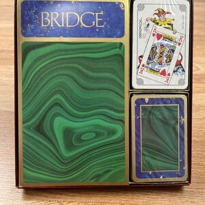 Vintage Caspari Bridge Ensemble, Double Deck and‎ Score Pad NEW